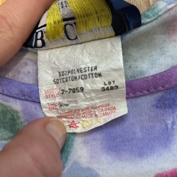 Vintage Bay Club Matching Floral Skirt & T-shirt Top - Picture 4 of 9